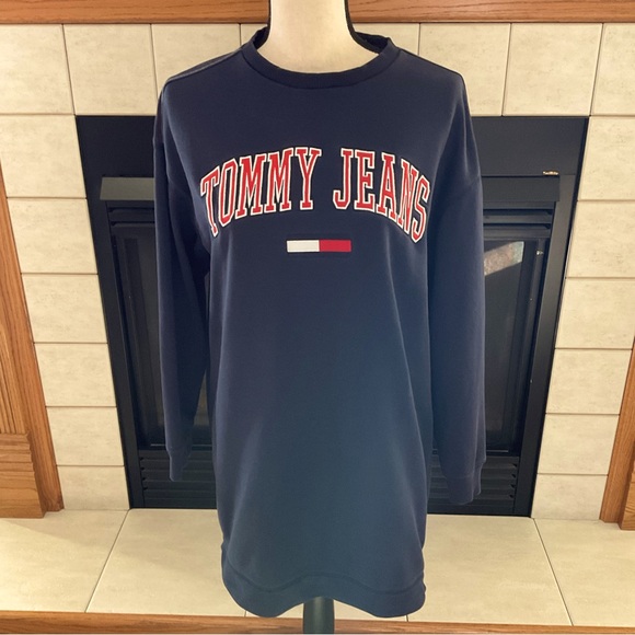 Tommy Jeans Navy Sweatshirt Dress, Women’s Sz XS/TP - Picture 1 of 10